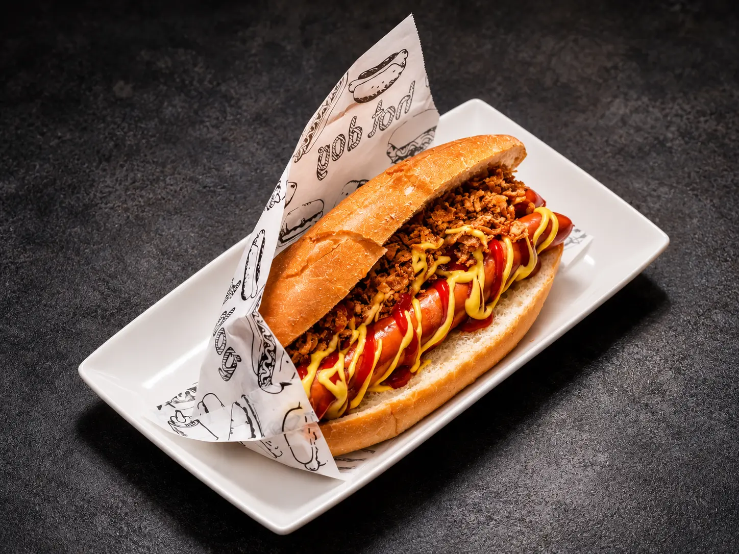 Geflügel Hot Dog